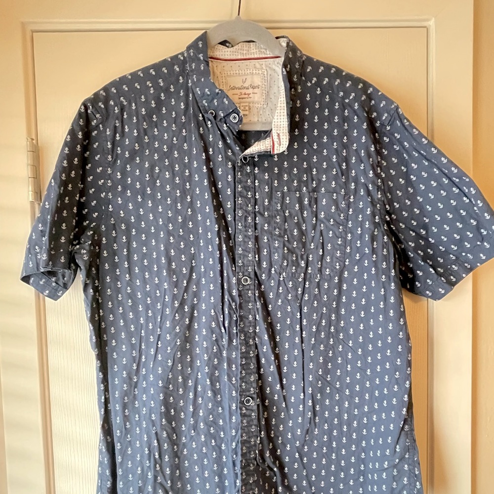 Men - International Report Anchor SS Button Down - XL